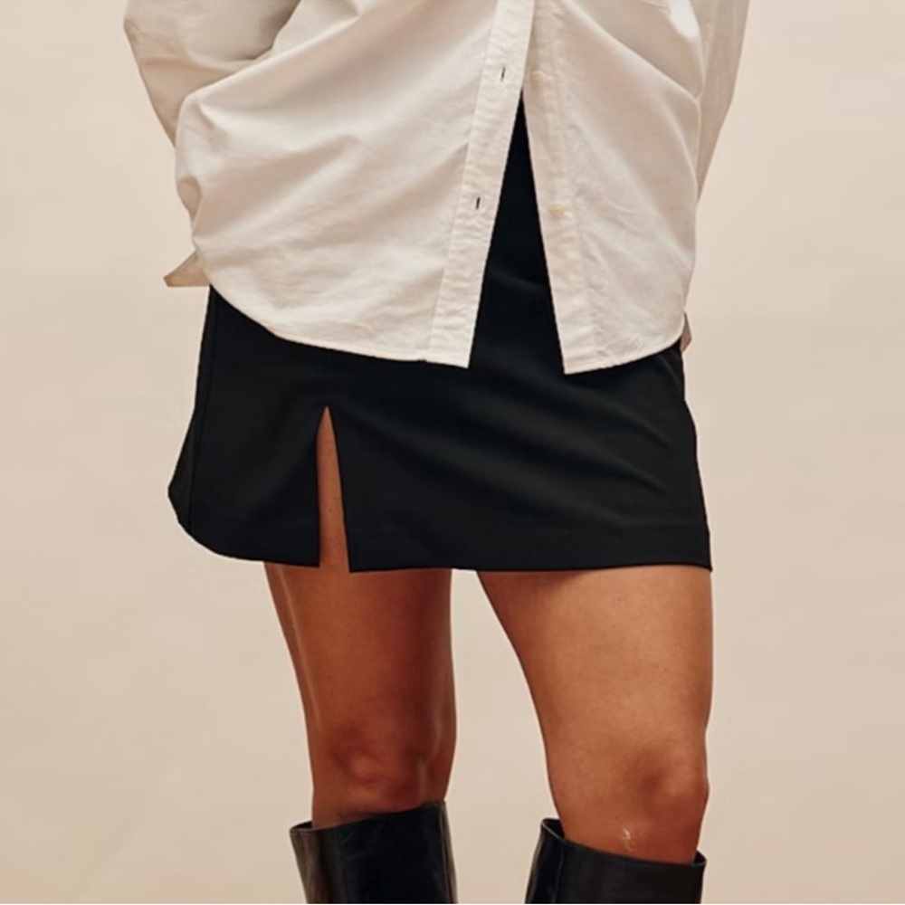Djerf Avenue Black Mini Skirt